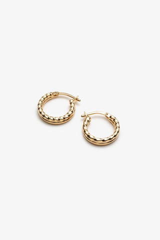 TWISTED HOOP EARRINGS