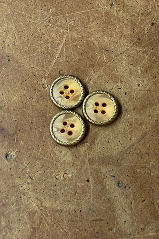 BRONZE AND GOLD MARBLE BUTTON