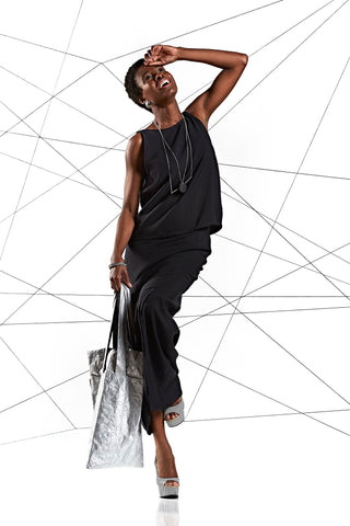 jupe d'été avec panneau asymétrique au devant melow