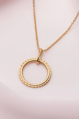 COLLIER CERCLE TORSADE