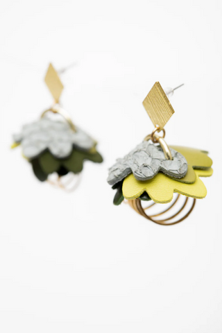 BOUCLES D'OREILLES FLEUR DES NEIGES