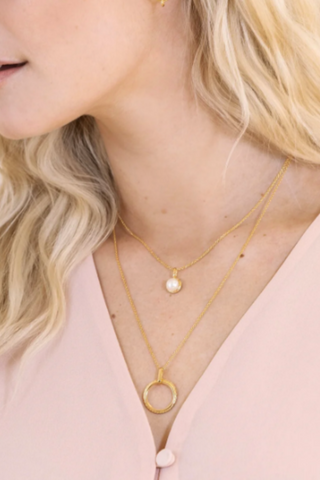 COLLIER CERCLE TORSADE
