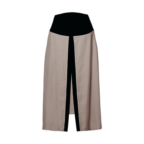 Jupe midi grise