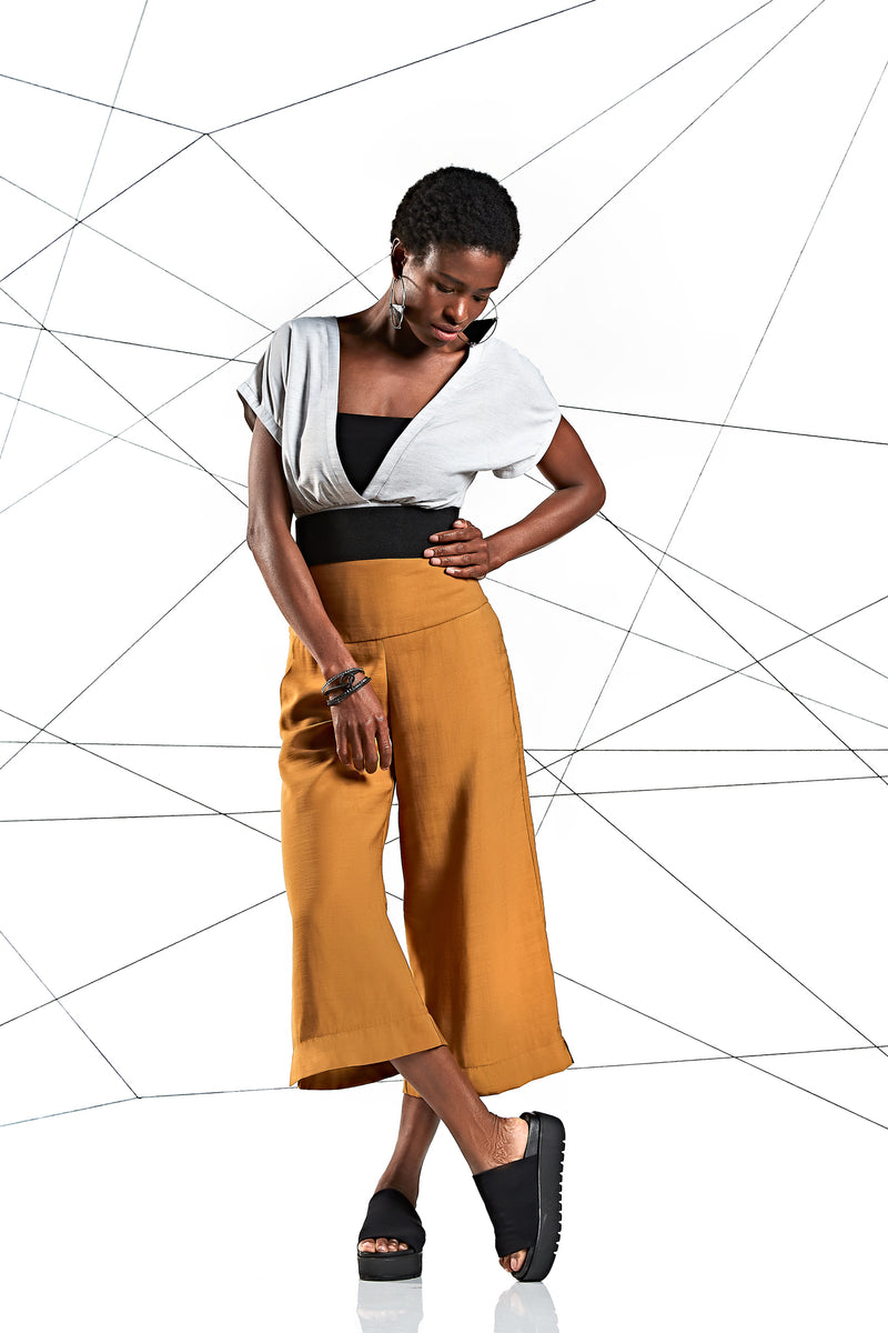 pantalon léger avec bande de taille large melow