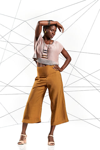 Haut réversible court et ample, style “cropped top” melow