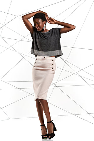 haut court manche courte réversible melow