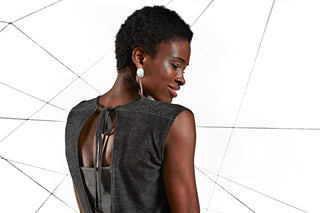 robe avec ouverture au dos melow